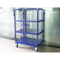 Steel Warehouse Foldable Galvanized Heavy Duty Roll Container